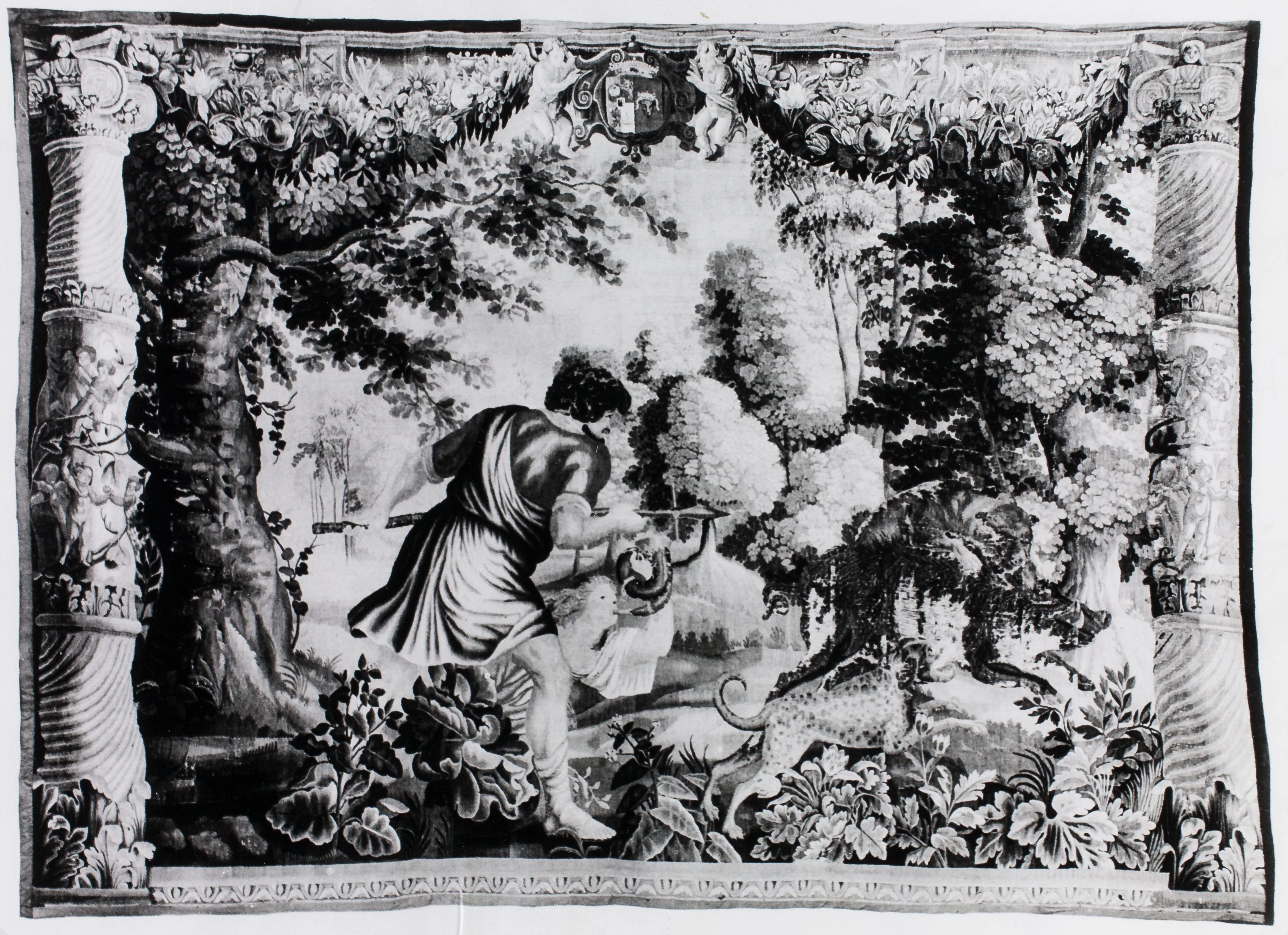 Caccia al cinghiale - arazzo
